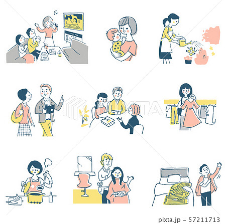 様々なライフシーン　セット 57211713