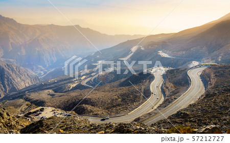 Jebel Jais road in UAE Jebel Jais road in UAE 57212727