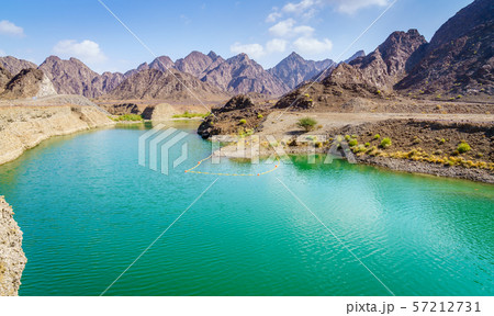 Hatta Lake in Dubai, UAE 57212731