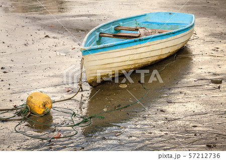 Old rowboat with a buoy 57212736