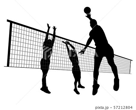 Men Volleyball Matchのイラスト素材