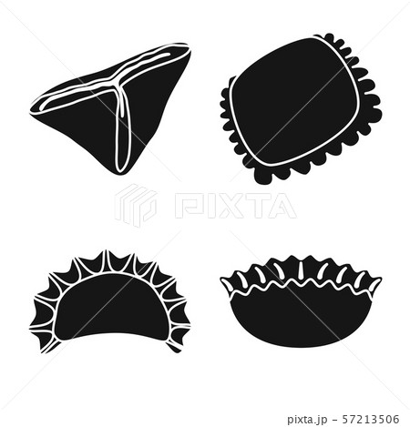 Vector design of cuisine and appetizer sign. Set of cuisine and food vector icon for stock. Vector design of cuisine and appetizer sign. Set of cuisine and food vector icon for stock. 57213506