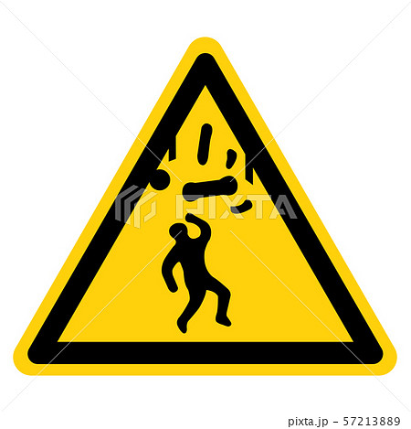 Beware Falling Objects Symbol, Vector Beware Falling Objects Symbol, Vector 57213889
