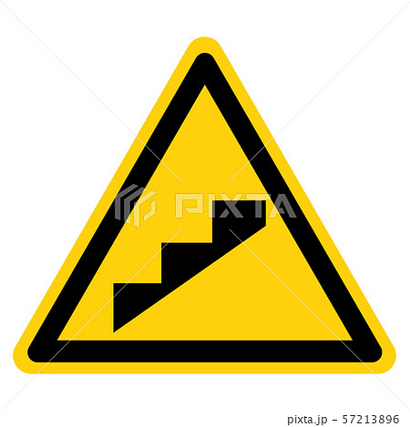 Beware Slope Step Symbol, Vector Illustration, Beware Slope Step Symbol, Vector Illustration, 57213896