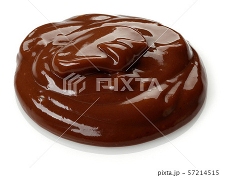 Chocolate pudding isolated on white Chocolate pudding isolated on white 57214515