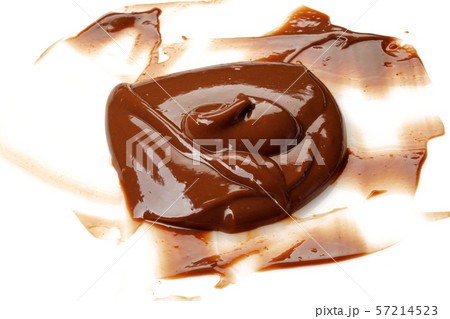 Chocolate pudding isolated on white Chocolate pudding isolated on white 57214523