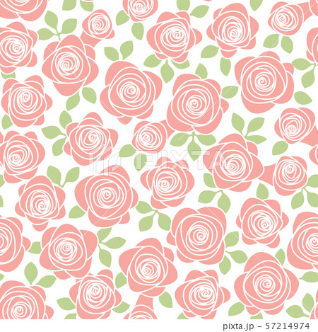 美しい薔薇のベクターパターンのイラスト素材