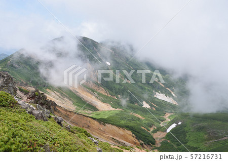 上富良野岳への登山道（十勝岳温泉から） 57216731