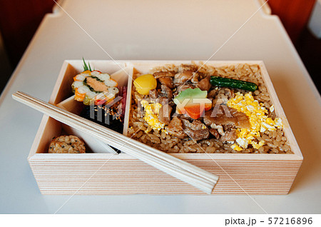 Ekiben Japanese bento Train station lunch box - 57216896