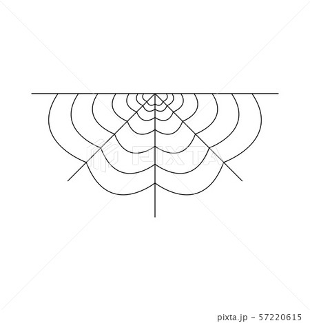 Half spider web isolated on white background. Half spider web isolated on white background. 57220615