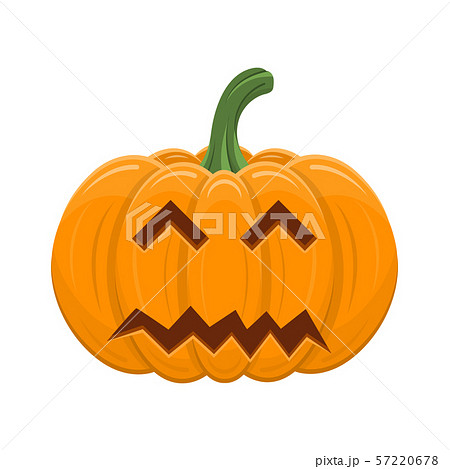 Halloween pumpkin isolated on white background. 57220678