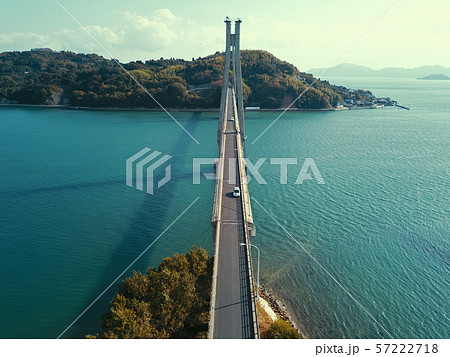 大芝大橋の上空から空撮 57222718