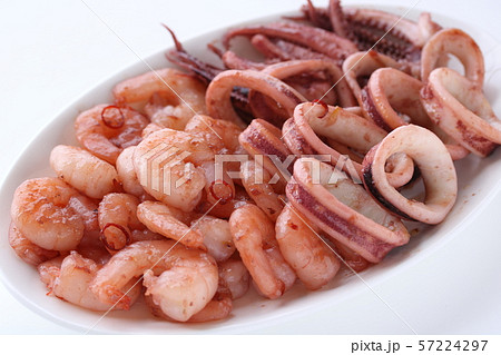 スルメイカとバナベイエビの炒め物 スルメイカとバナベイエビの炒め物 57224297