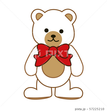 かわいいクマのイラスト 57225210