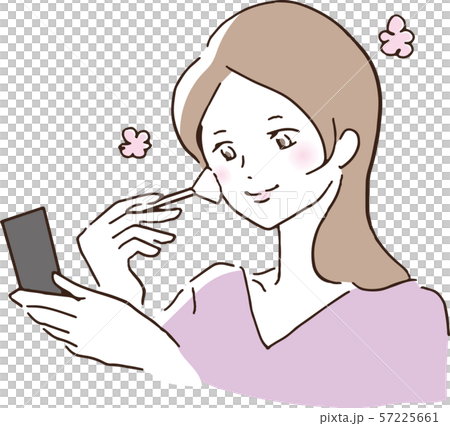 Woman doing make-up Woman doing make-up 57225661