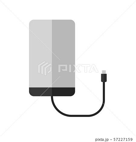 Portable external hard drive disk icon. Portable external hard drive disk icon. 57227159