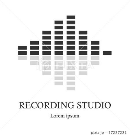 Equalizer icon. Music logo template. Recording Equalizer icon. Music logo template. Recording 57227221