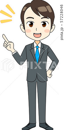 Job hunting boy Recruit suit pointing pose... - Stock Illustration  [57228046] - PIXTA