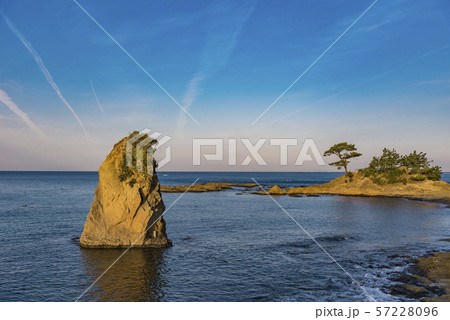 秋谷の立石 の写真素材