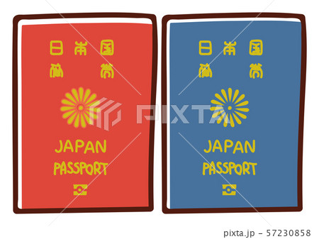 パスポートのイラスト素材 57230858