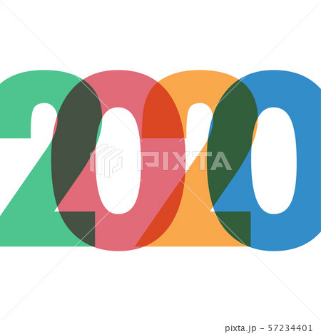 Happy new year 2020 . Greetings card. abstract Happy new year 2020 . Greetings card. abstract 57234401