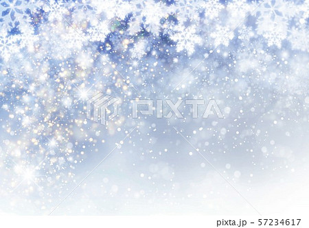 青色雪柄のイラスト素材