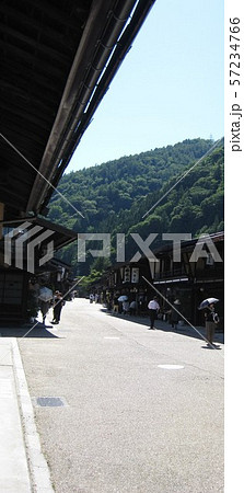 中山道　奈良井宿　宿場町　奈良井 57234766