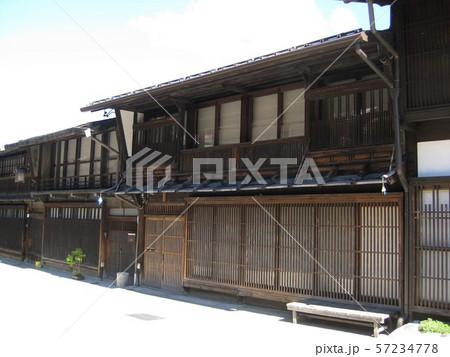 中山道　奈良井宿　宿場町　奈良井 57234778