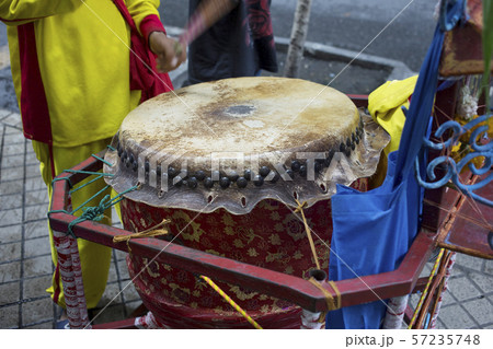 Drum for lions dance, focus selective. Drum for lions dance, focus selective. 57235748