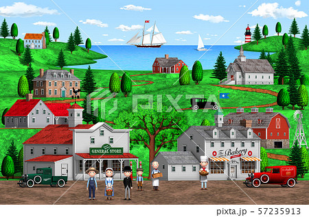 old american town 57235913