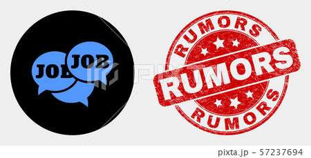 Vector Job Forum Messages Icon and Distress Rumors Watermark 57237694