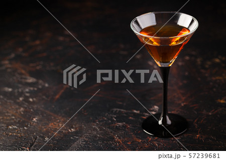 Set of strong alcoholic drinks in glasses Set of strong alcoholic drinks in glasses 57239681