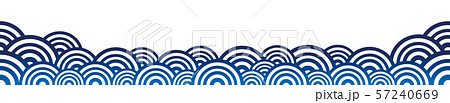 日本の鮮魚。シンプルな円の波のイメージ 日本の鮮魚。シンプルな円の波のイメージ 57240669