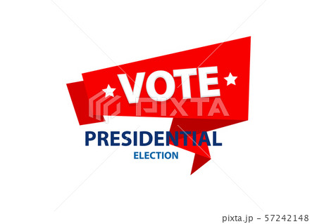 2020 Vote in USA american president banner 57242148