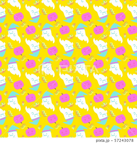 ハロウィンパターンyellow 57243078