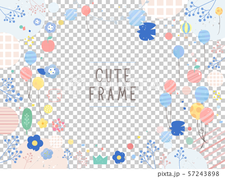 Natural And Cute Scandinavian Background Frame Stock Illustration