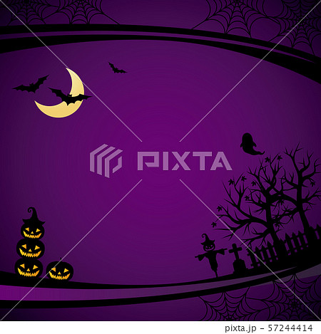 ハロウィン イラスト 背景のイラスト素材
