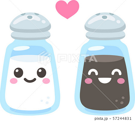 Salt And Pepper Coupleのイラスト素材