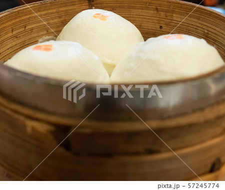 Cantonese dim sum in bamboo steamer Cantonese dim sum in bamboo steamer 57245774