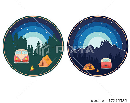 Night camping poster Night camping poster 57246586