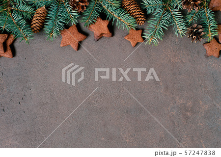 Christmas or New Year Background with fir 57247838