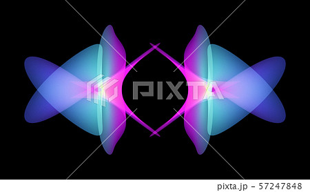 Colorful gradient organic shapes in black space. Abstract background. Futuristic free form texture. Geometric symmetry pattern. Colorful gradient organic shapes in black space. Abstract background. Futuristic free form texture. Geometric symmetry pattern. 57247848