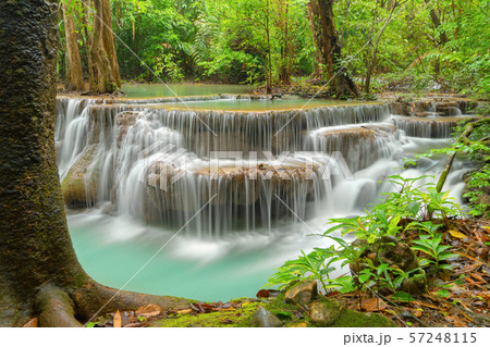 Huay Mae Khamin Waterfall. Nature landscape of Huay Mae Khamin Waterfall. Nature landscape of 57248115