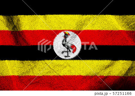 ウガンダ国旗のイラスト素材