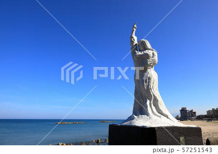 湯の浜海岸 砂丘の像 湯の浜海岸 砂丘の像 57251543
