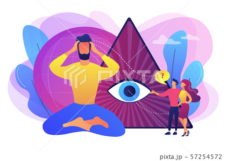 Clairvoyance ability concept vector illustration Clairvoyance ability concept vector illustration 57254572