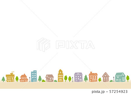 街並み 背景素材のイラスト素材 街並み 背景素材のイラスト素材