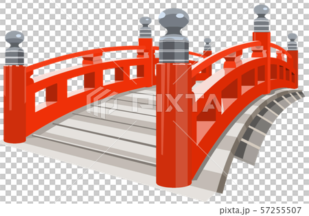 はりまや橋 観光地イラストアイコンのイラスト素材