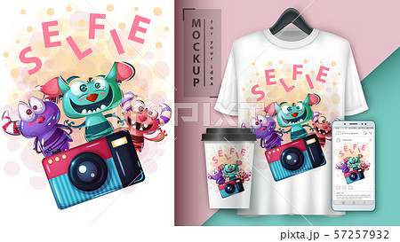 Selfie monster - mockup for your idea 57257932