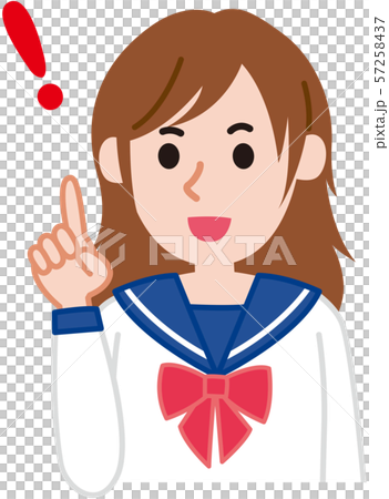 Female student in a sailor suit 57258437